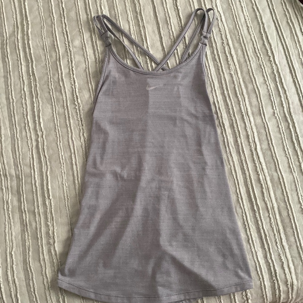 Nike grey athletic tank top